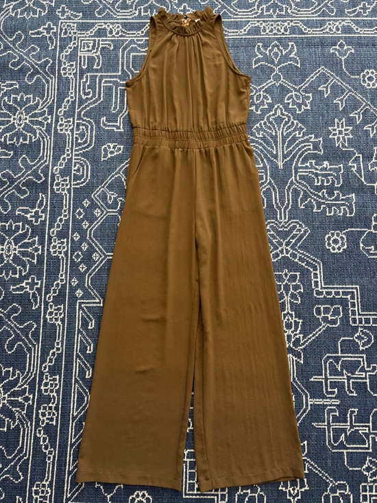 eesome Pants - eesome Wide-Leg Jumpsuit Pants in Brown
